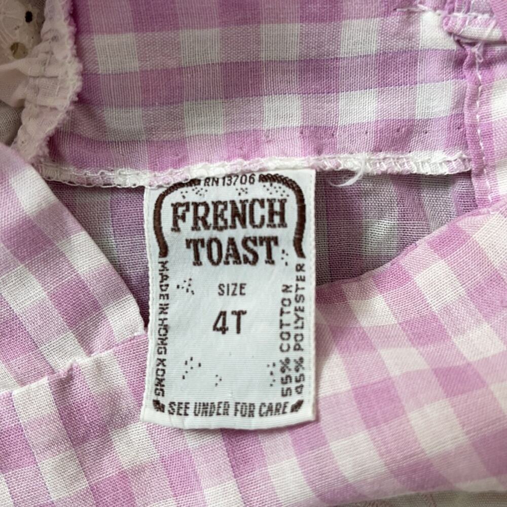 Vintage French Toast gingham swan embroidered sleeve less tank top - Picture 6 of 6